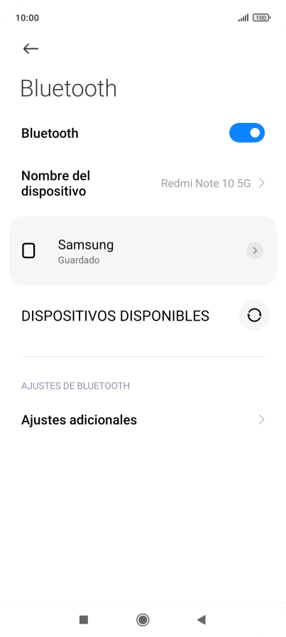 Pulsa la tecla de inicio para terminar y regresar a la pantalla de inicio.