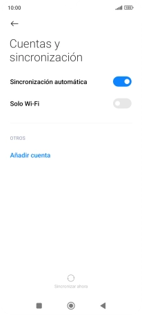 Pulsa Añadir cuenta.