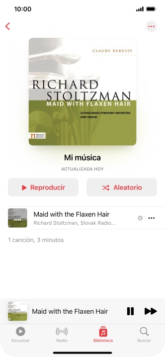 Pulsa el título de la canción.