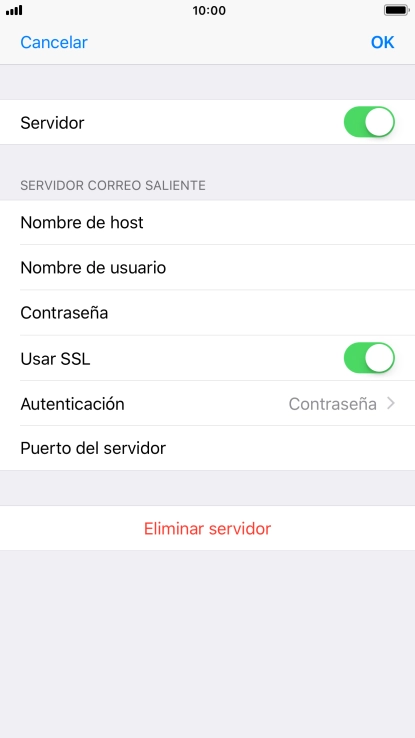 Pulsa el indicador junto a 