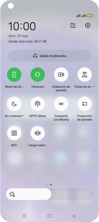 Pulsa la tecla de inicio para terminar y regresar a la pantalla de inicio.