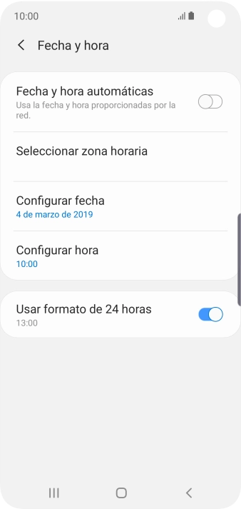 Pulsa el indicador junto a 