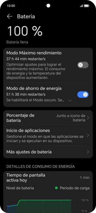 Desliza el dedo hacia arriba desde la parte inferior de la pantalla para terminar y volver a la pantalla de inicio.
