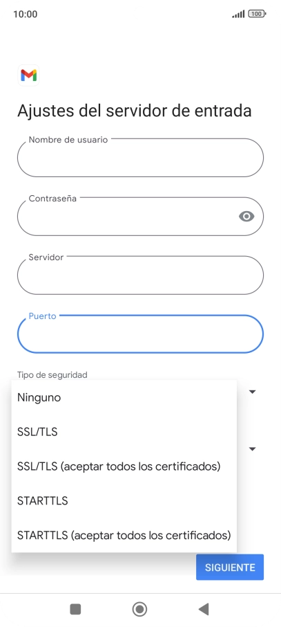 Pulsa Ninguno.