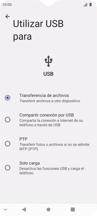 Pulsa Transferencia de archivos.