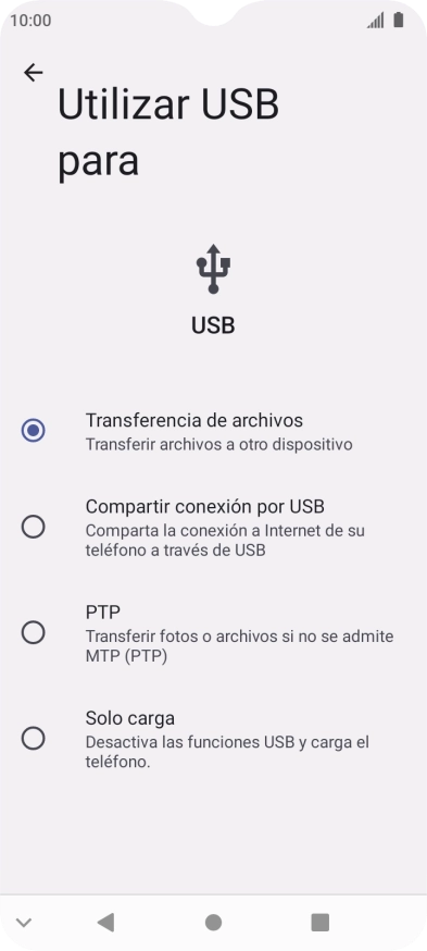 Pulsa Transferencia de archivos.