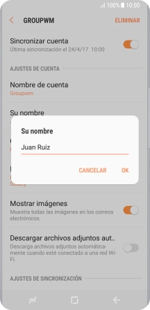 Introduce el nombre deseado y pulsa OK.