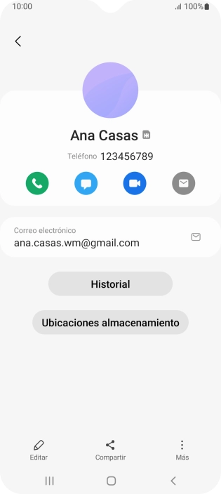 Pulsa el icono de realizar llamadas.