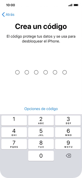 Pulsa Opciones de código.