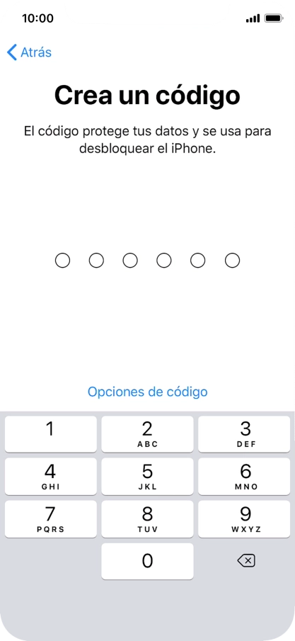 Pulsa Opciones de código.