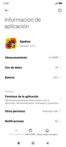 Pulsa la tecla de inicio para terminar y regresar a la pantalla de inicio.