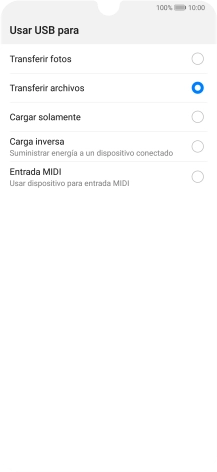 Pulsa Transferir archivos.