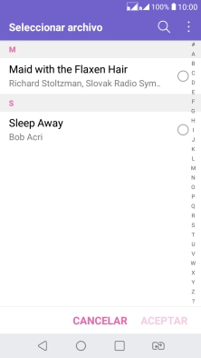 Pulsa los timbres de llamada deseados para escucharlos.