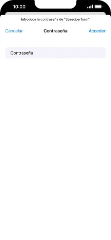 Introduce la contraseña de la red wifi y pulsa Acceder.