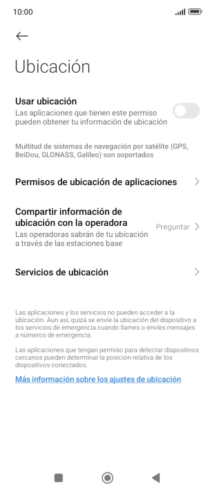 Pulsa el indicador junto a 