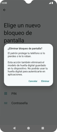 Pulsa Eliminar.