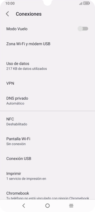 Pulsa Zona Wi-Fi y módem USB.