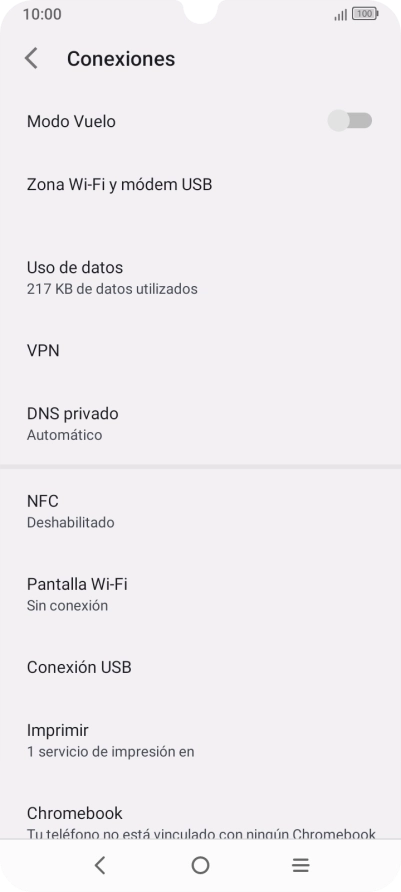 Pulsa Zona Wi-Fi y módem USB.