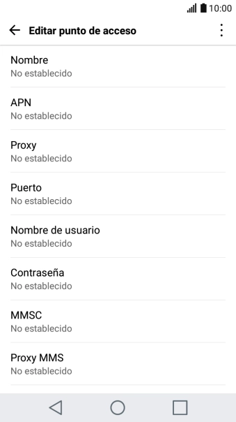 Pulsa Nombre.