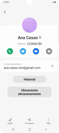 Pulsa el icono de realizar llamadas.