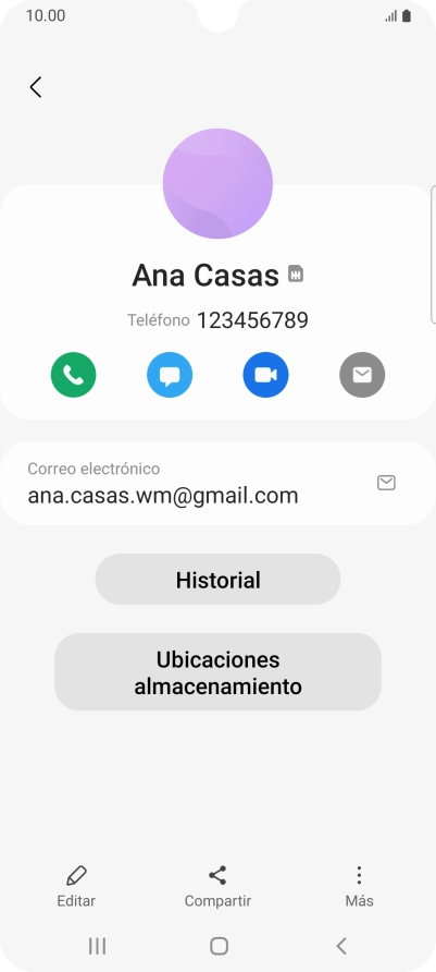 Pulsa el icono de realizar llamadas.