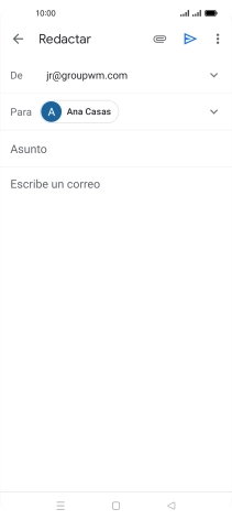 Pulsa Asunto e introduce el asunto deseado.