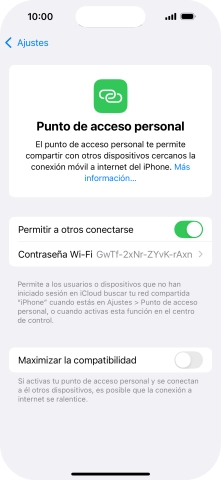 Desliza el dedo hacia arriba desde la parte inferior de la pantalla para terminar y volver a la pantalla de inicio.