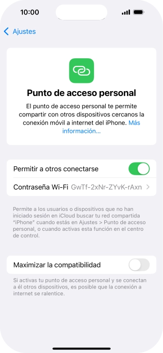 Desliza el dedo hacia arriba desde la parte inferior de la pantalla para terminar y volver a la pantalla de inicio.