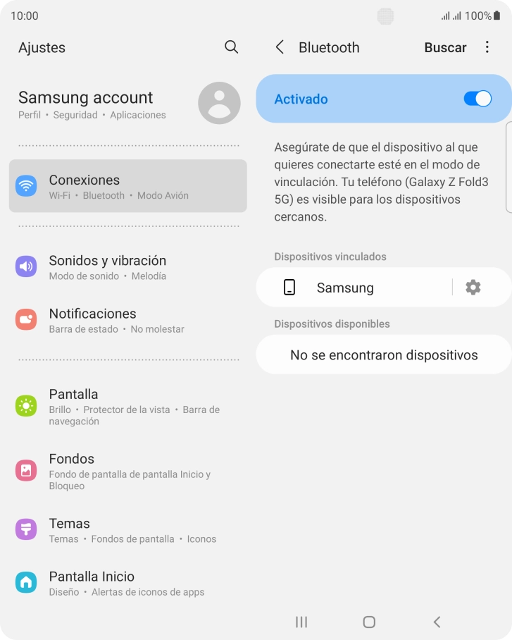 Pulsa la tecla de inicio para terminar y regresar a la pantalla de inicio.