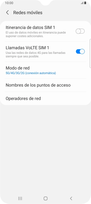 Pulsa el indicador junto a 