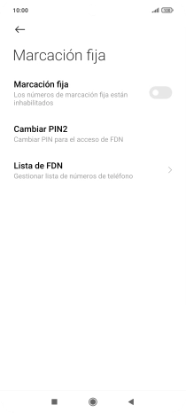Pulsa el indicador junto a 