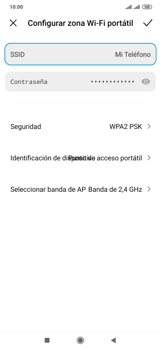 Pulsa en el campo junto a 