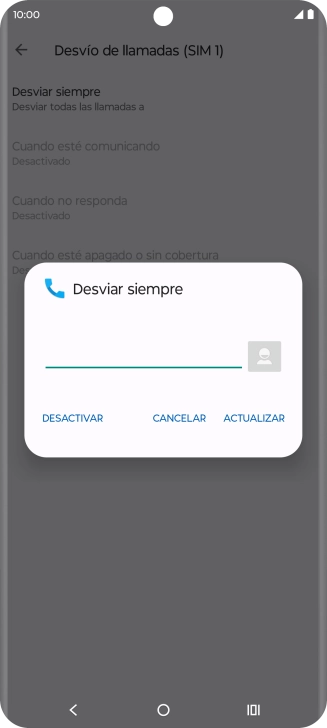 Pulsa DESACTIVAR.