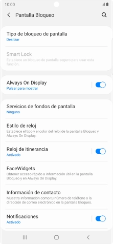 Pulsa Tipo de bloqueo de pantalla.