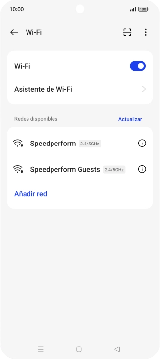 Pulsa Asistente de Wi-Fi.