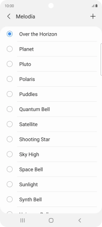Pulsa el icono de añadir timbre de llamada.