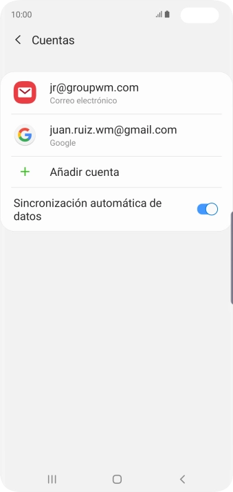 Pulsa la tecla de inicio para regresar a la pantalla de inicio.