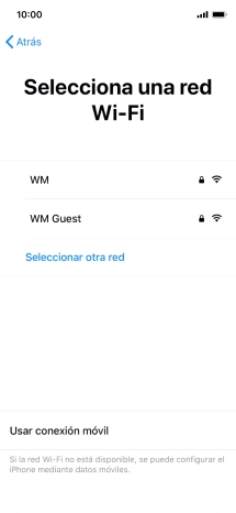 Pulsa la red wifi deseada.