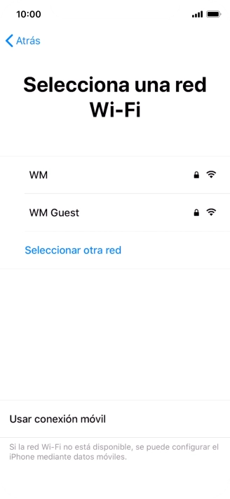 Pulsa la red wifi deseada.