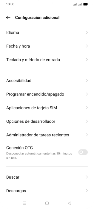 Pulsa Fecha y hora.