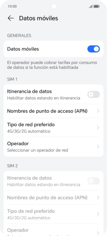 Pulsa el indicador junto a 