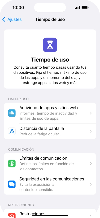 Pulsa Seguridad en las comunicaciones.