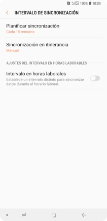 Pulsa Planificar sincronización.