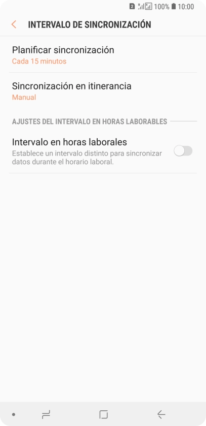 Pulsa Planificar sincronización.