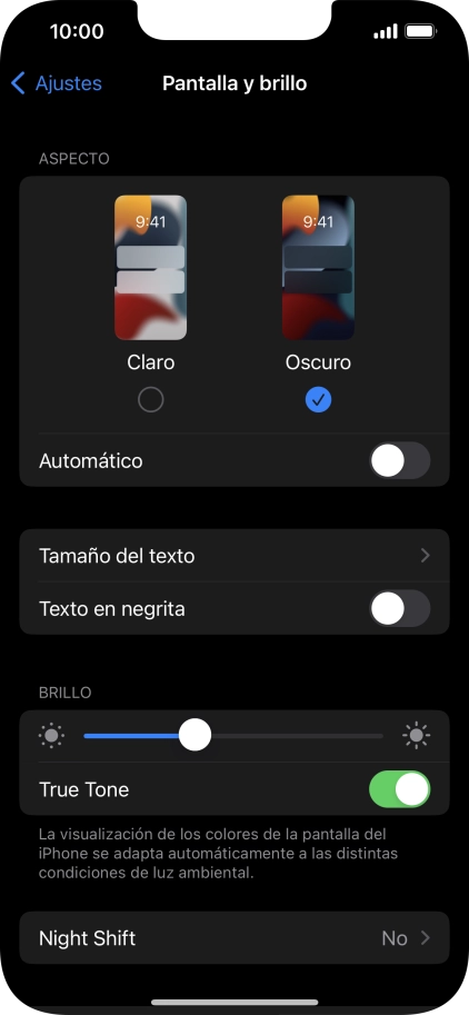 Pulsa el indicador junto a 