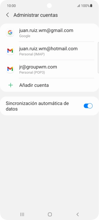 Pulsa el indicador junto a 
