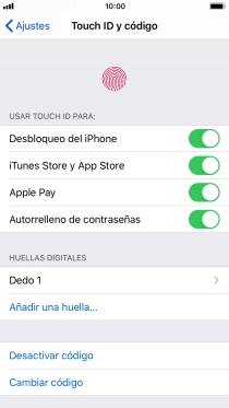 Pulsa el indicador junto a 