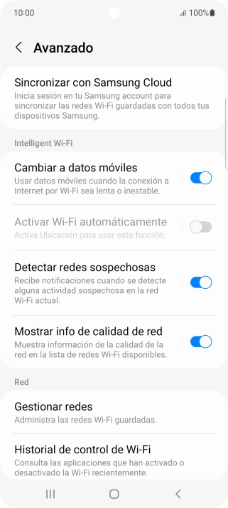 Pulsa el indicador junto a 