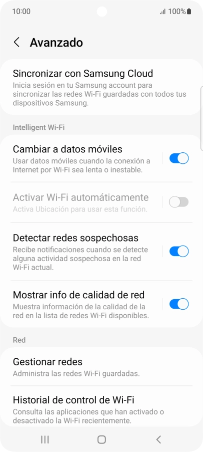 Pulsa el indicador junto a 