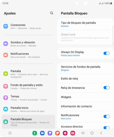 Pulsa Tipo de bloqueo de pantalla.